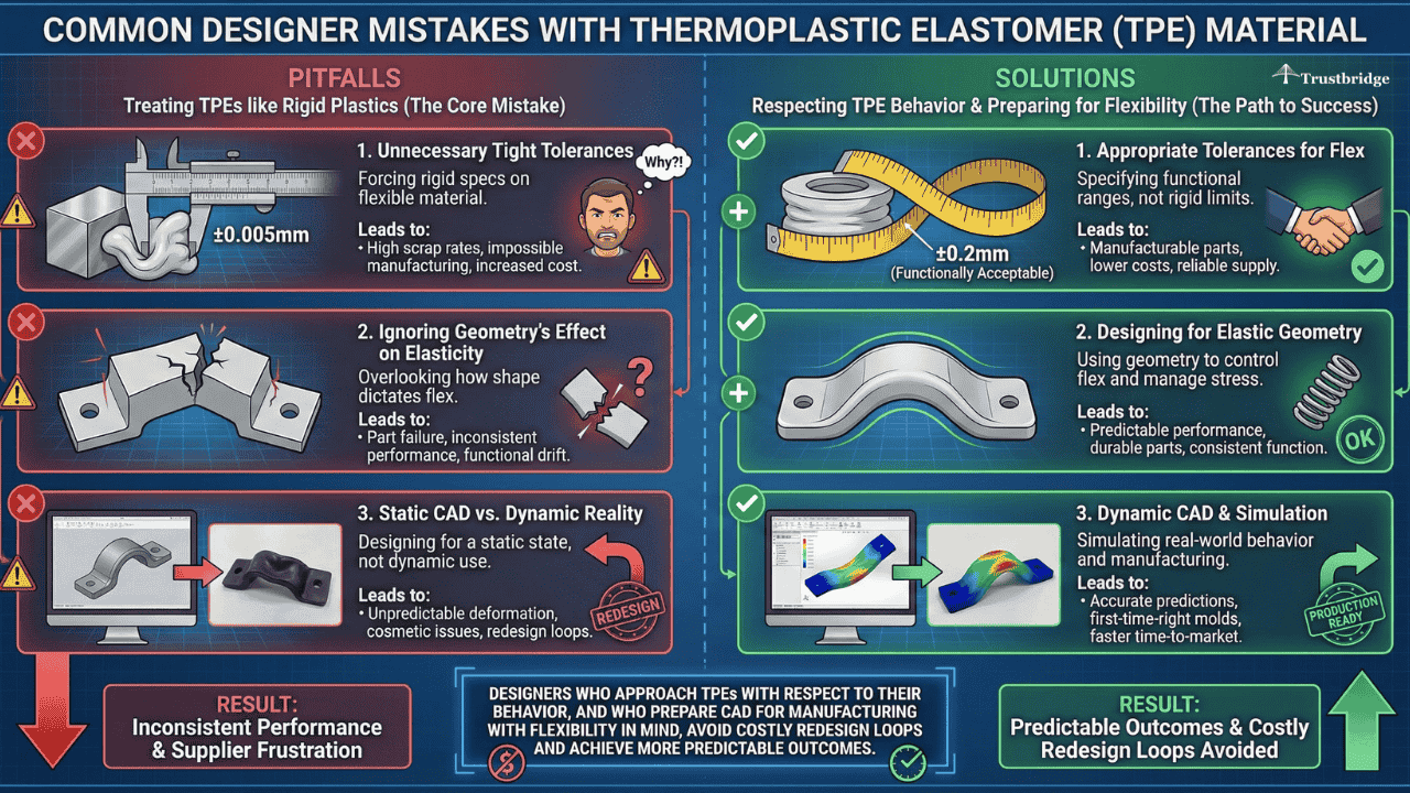 Common Designer Mistakes with Thermoplastic Elastomer Material