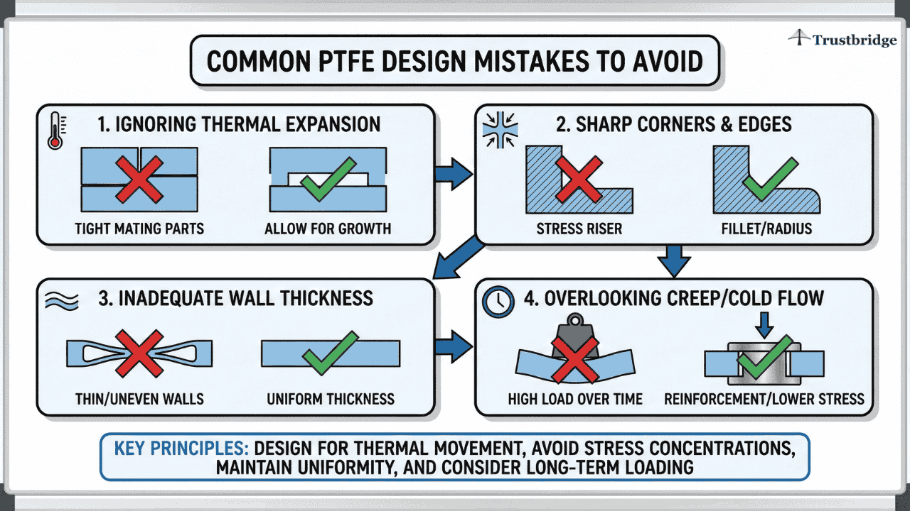 Common PTFE Design Mistakes Designers Should Avoid