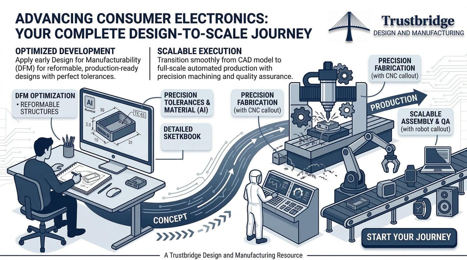 How Should Engineers Design Consumer Electronics Components for CNC Machining and Scalable Manufacturing?
