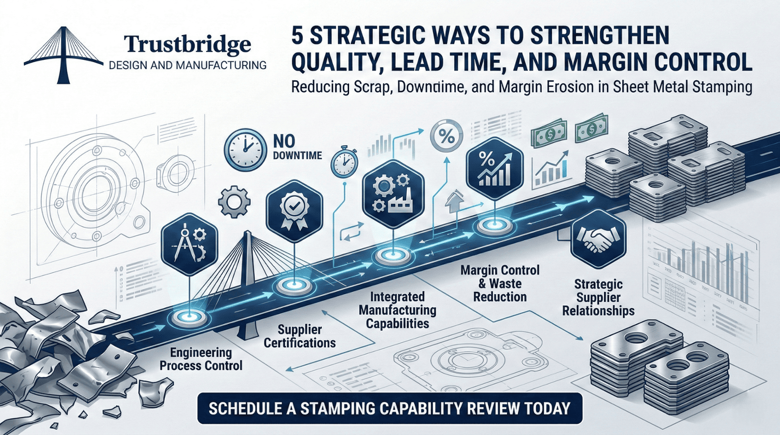 How Can Strategic Sheet Metal Stamping Suppliers Reduce Scrap, Downtime, and Margin Erosion?