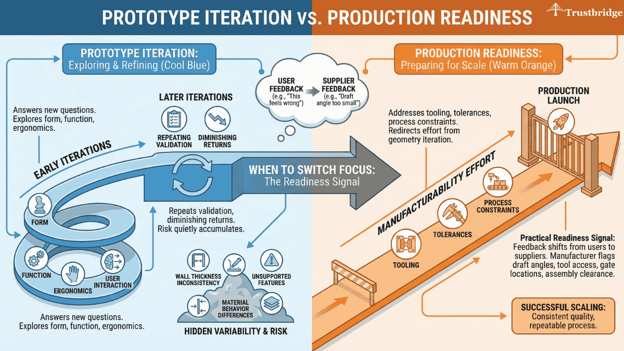 Prototype Iteration vs. Production Readiness