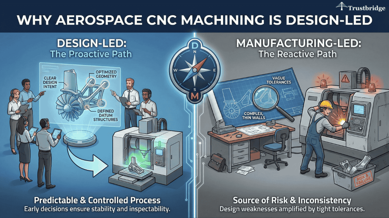 Why Aerospace CNC Machining Is Design-Led Rather Than Manufacturing-Led