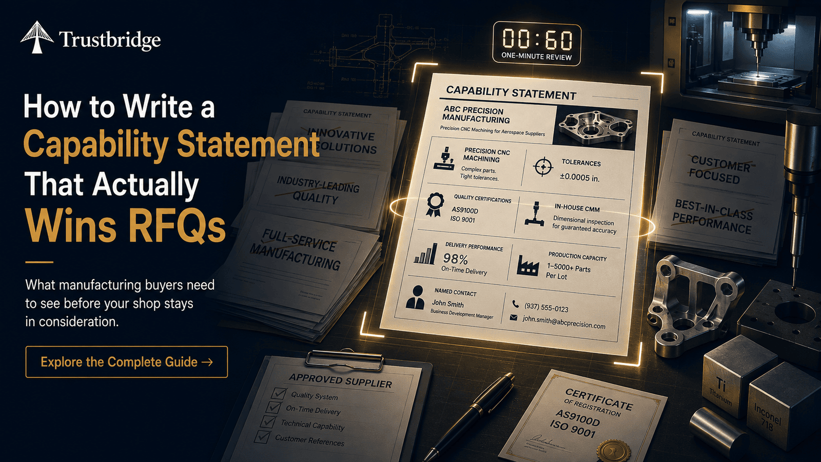 What Does a Buyer Actually Look for in a Manufacturing Capability Statement?